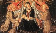 GOZZOLI, Benozzo Madonna and Child with Sts Francis and Bernardine, and Fra Jacopo dfg Spain oil painting artist